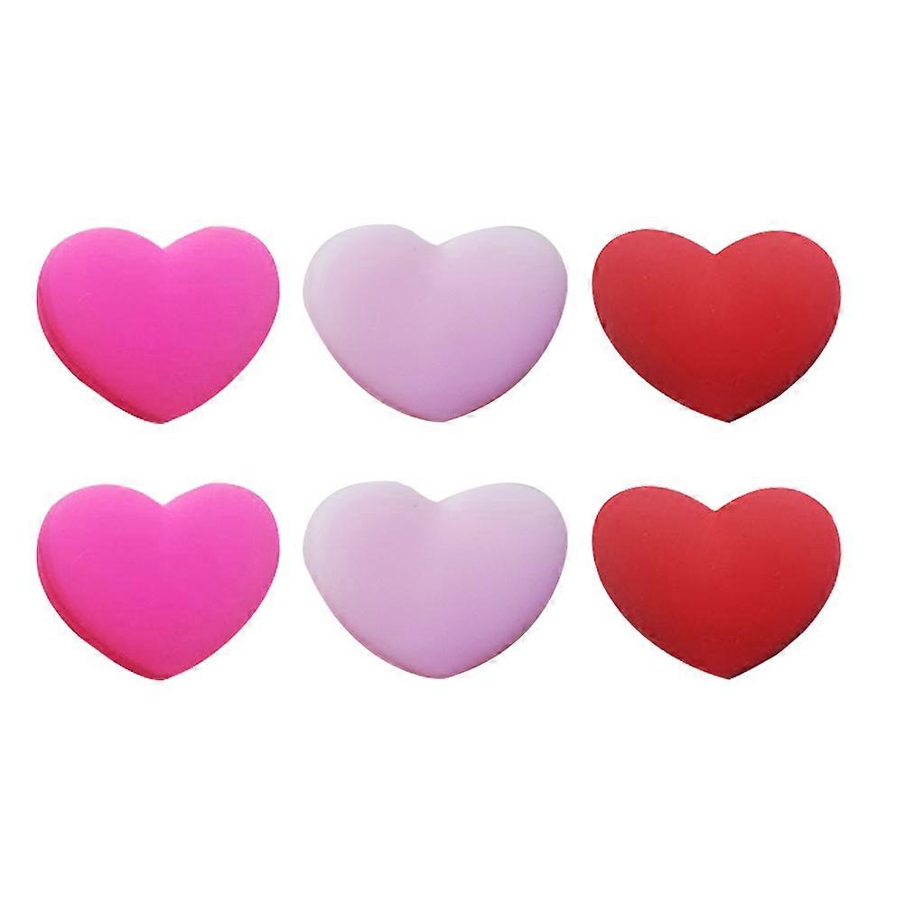 6Pcs Silicone Tennis Racket Vibration Dampeners Heart Shape Silicone Dampeners