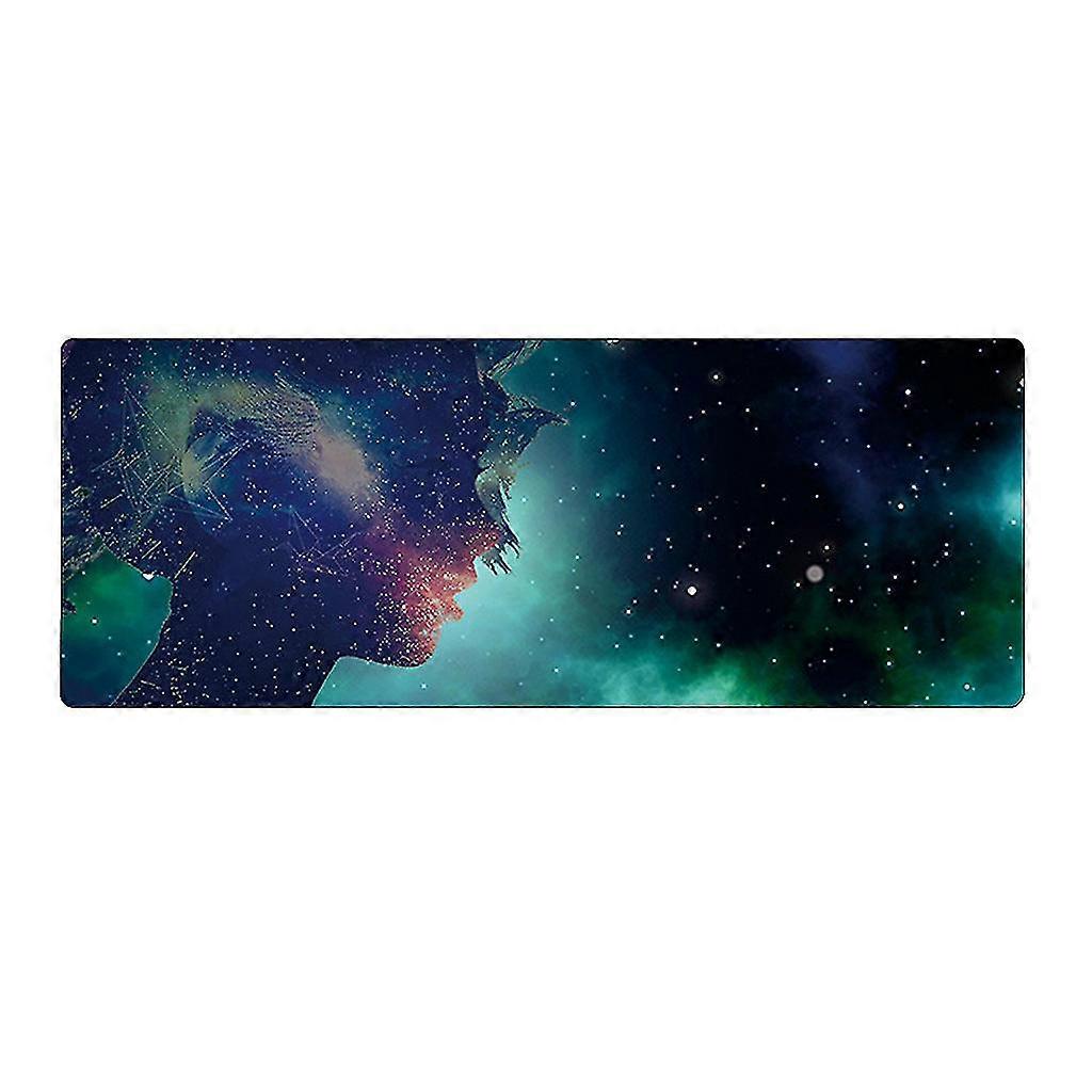 Extended Gaming Mouse Pad Keyboard Laptop Mousepad With Stitched Edges Non Slip Base