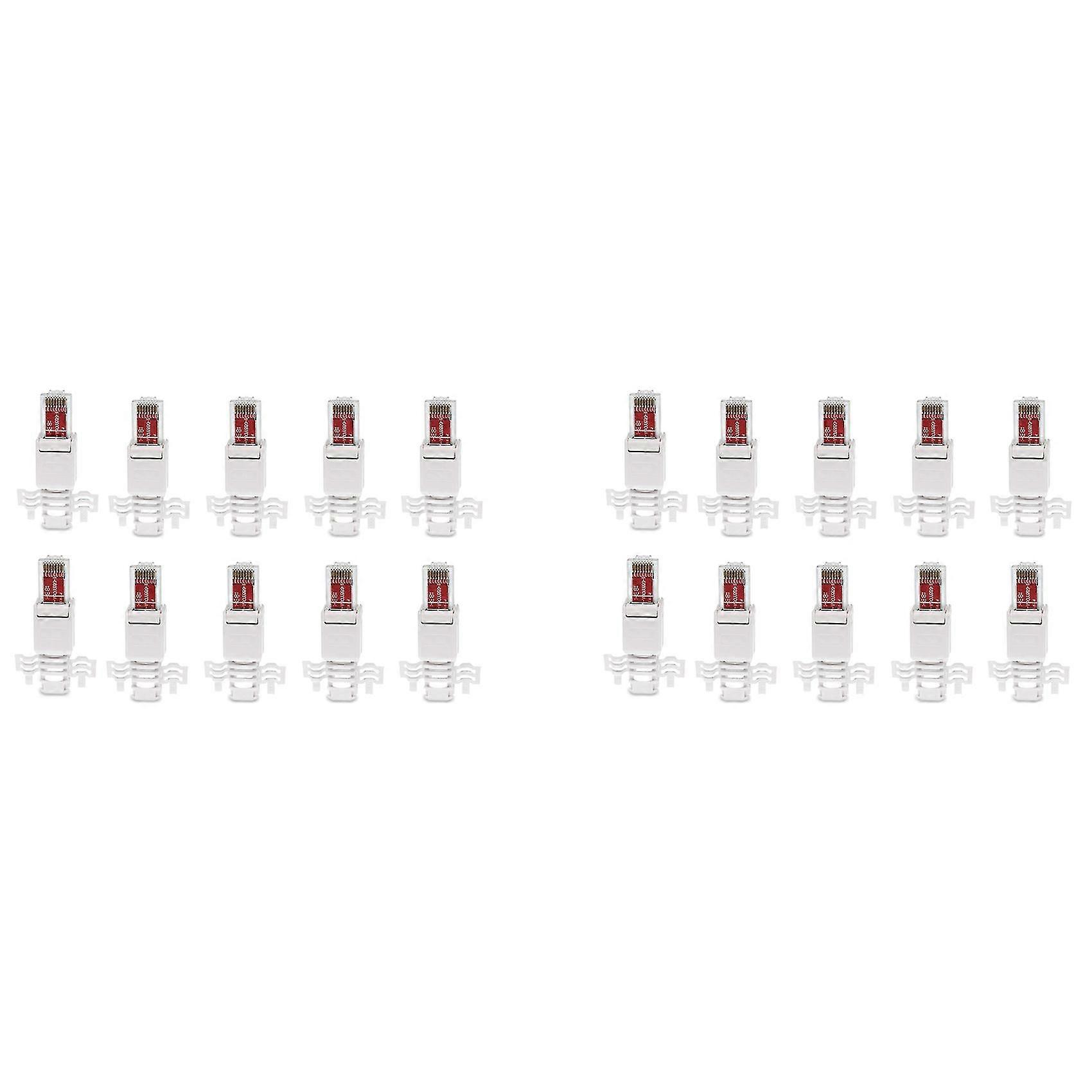 20 Network Plug Tool-free Rj45 Cat6 Lan Utp Cable Plug Without Tools Cat5 Cat7 Installation Cable P