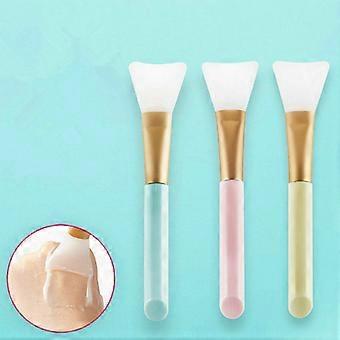 3PCS Máscara Facial Beauty Tool Máscara de lama facial de silicone macio, Loção corporal sem pelos escova e aplicador de manteiga14CM