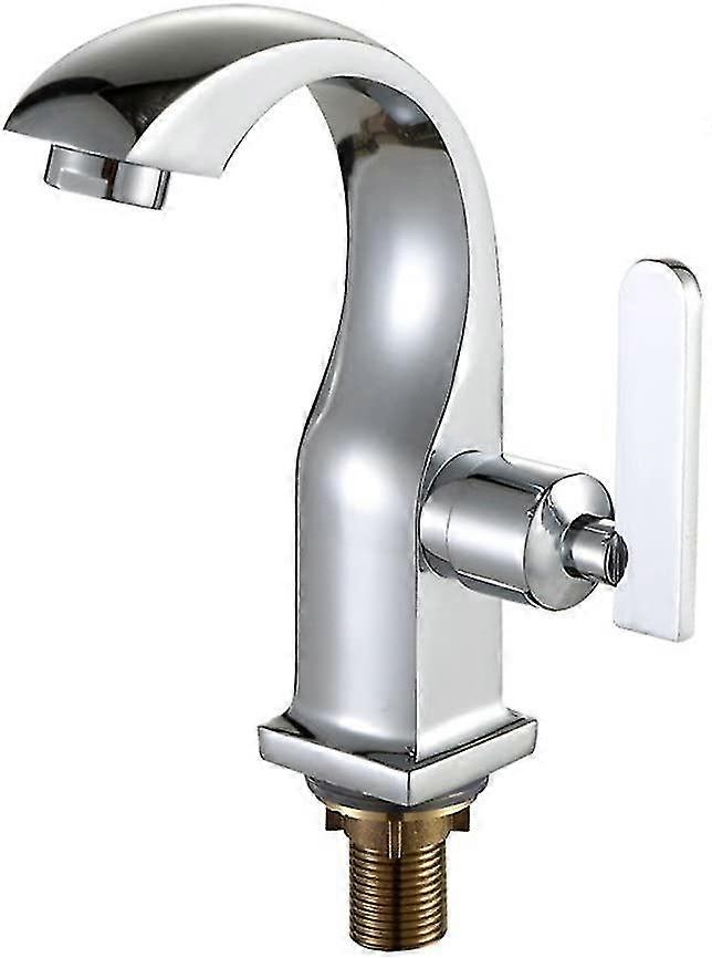 Single Handle Bathroom Sink Faucets Chrome Finish
