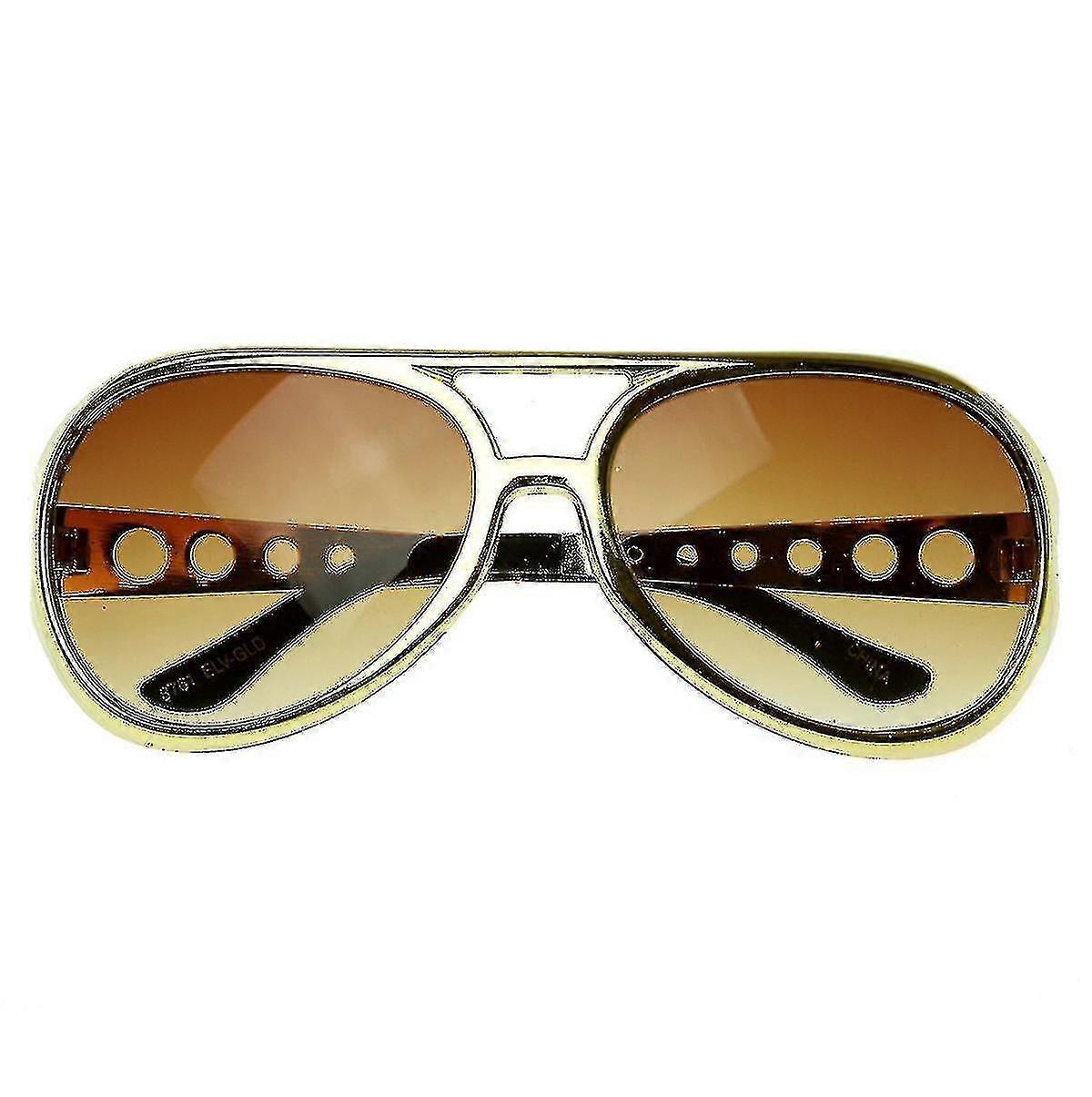 2023 New Large Elvis King Of Rock Rock Roll Tcb Aviator Sunglasses Wanke
