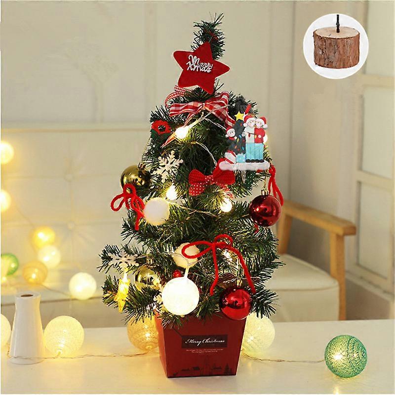 MIMIGO 50cm &90cm Mini Christmas Tree, Artificial Table Top Desk Decor Simulation Office Desktop Small Trees Xmas Festival Tree Adornment with Treetop