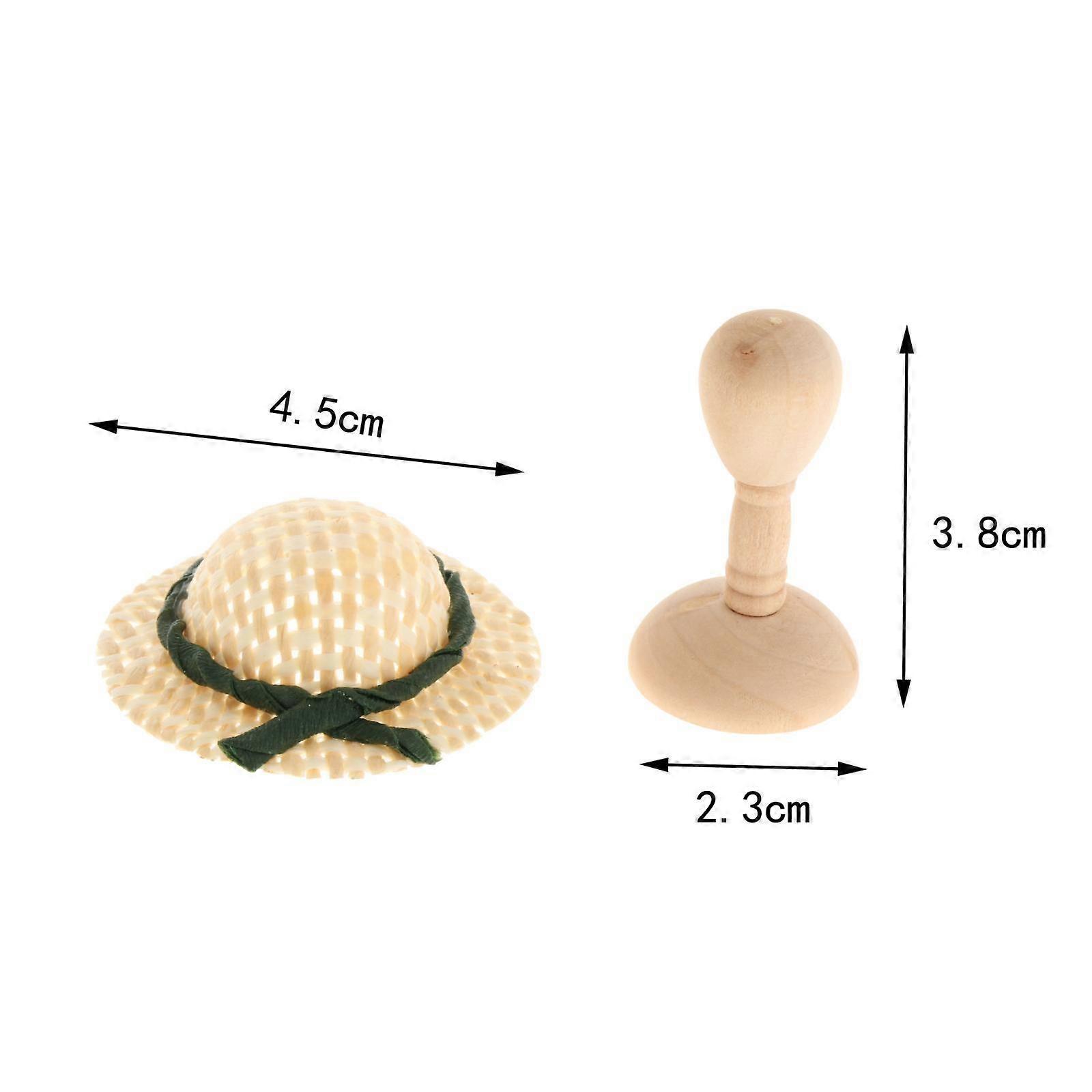 3x 1/12 Scale Dollhouse Doll Hat And Hat Rack Making