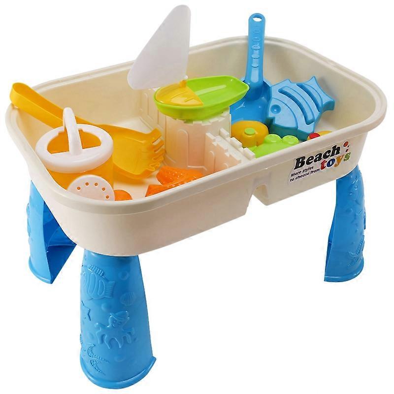 Sand and Water Table Set with Lid Cover Beach Toys Outdoor Garden Kit Kids Beach for Kids