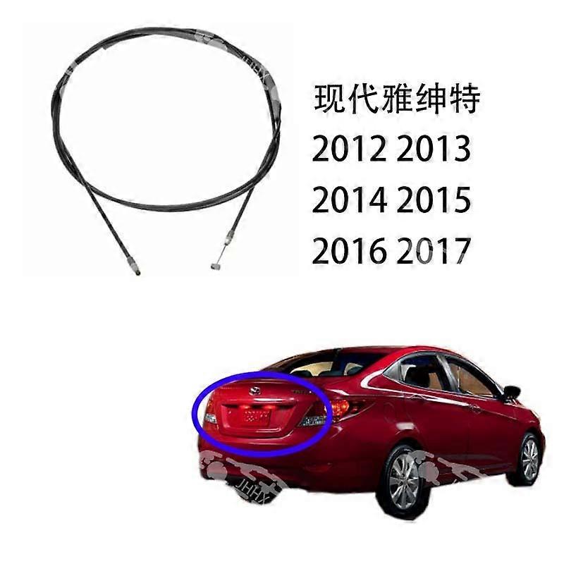 Compatible Accent Accent 2012-2017 Tailgate Cable Tailgate Lock Cable Trunk Brake Cable
