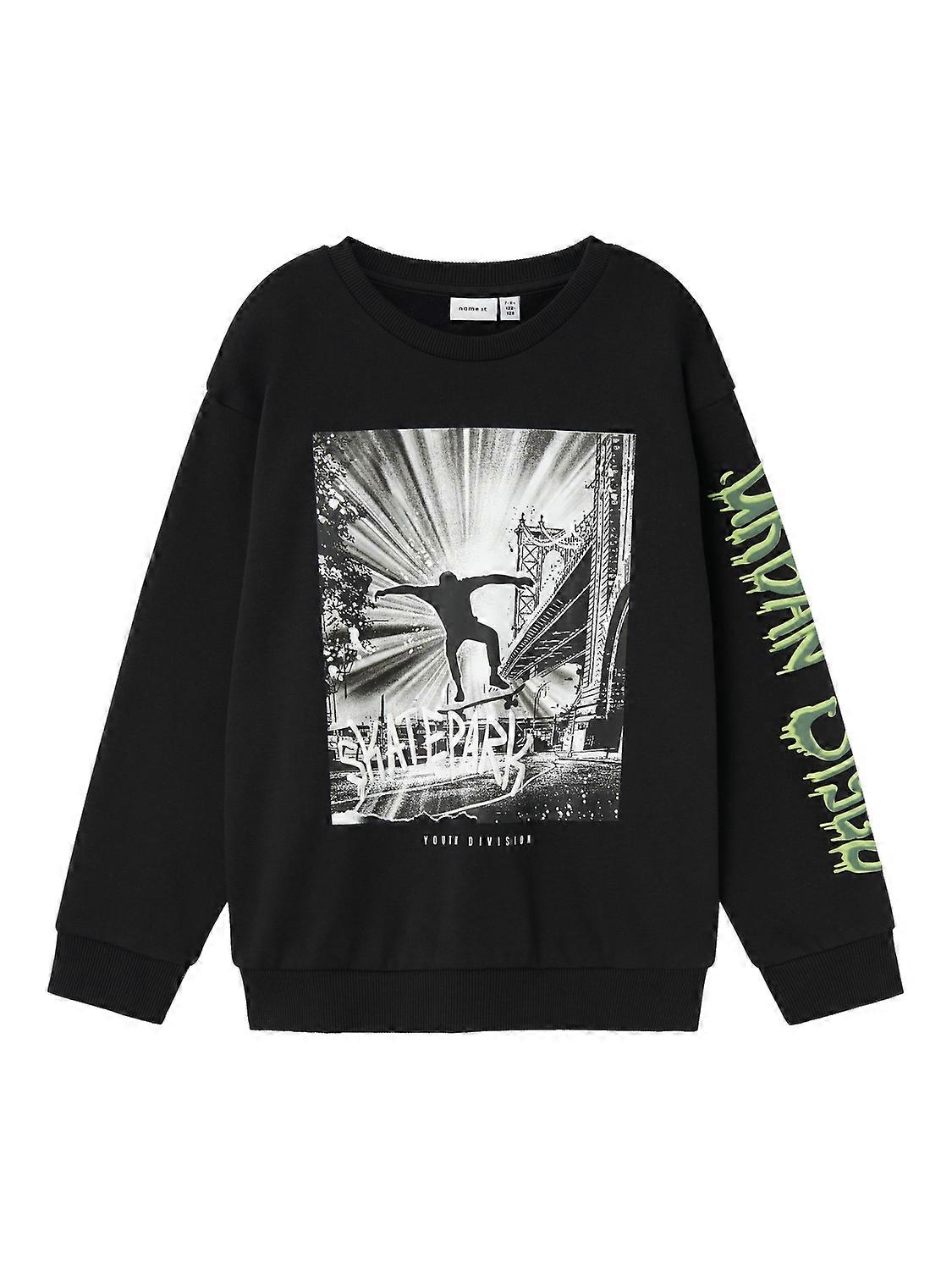 NAME IT Boys Sweater Regular Fit Photo Print Rubber Print Round Neck