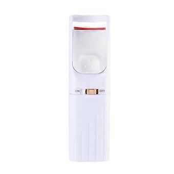Electric eyelash curler (white), USB charging, quick heating silicone pad, intelligent shape, long-lasting temperature control, beauty and makeup tool