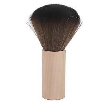 Barbiere Pulizia Legno Manico Capelli Spazzare Spazzola Parrucchiere Collo Viso Spolverino Strumento