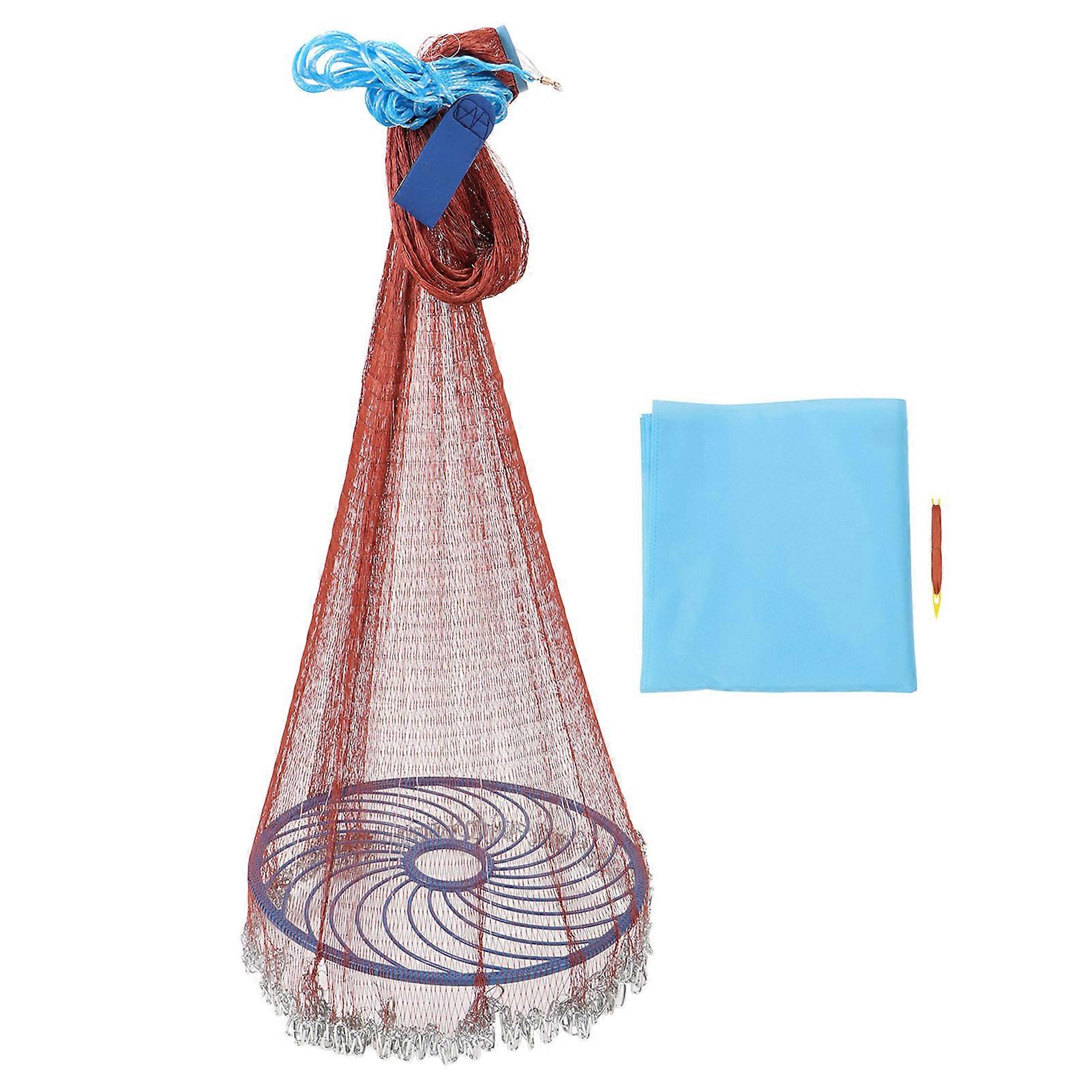 disc fishing net with Flying and Lead for Freshwater Saltwater Fishing Easy Cast Fishing Net Sports & Outdoors making it easy to transport and set up wherever you go High-Grade Zipper Storage Disc Bag