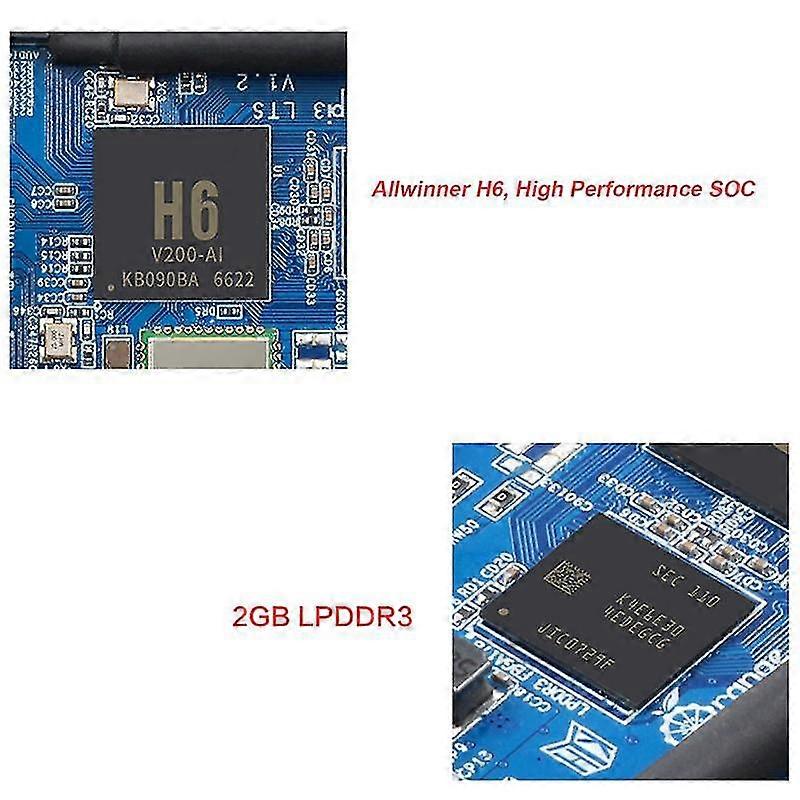 For Orange Pi 3 Development Board Allwinner H6 Chip 2gb+8gb Embedded Support Android Linux Programm