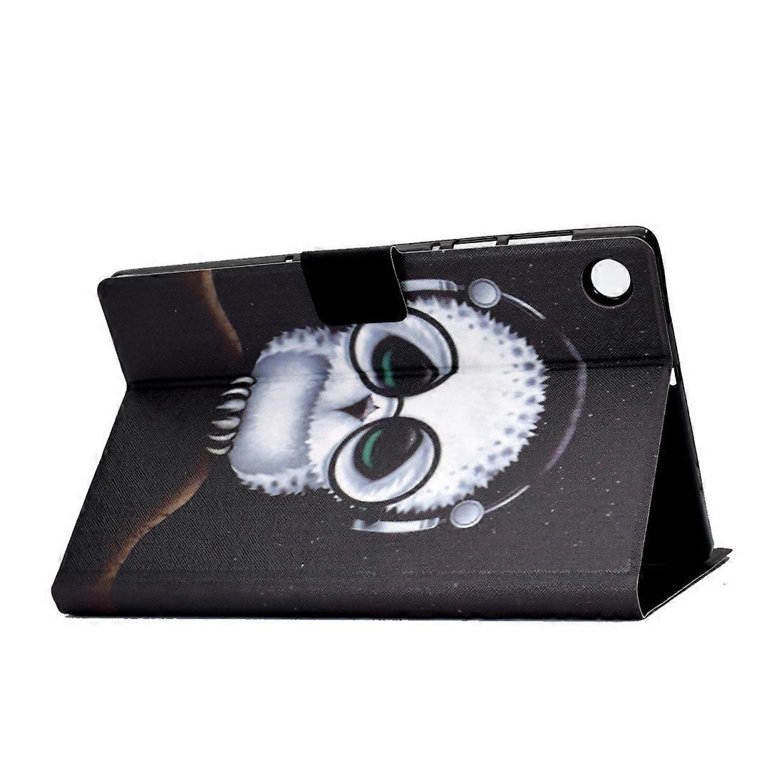 For Lenovo Tab M10 Plus Colored Pattern Leather Case