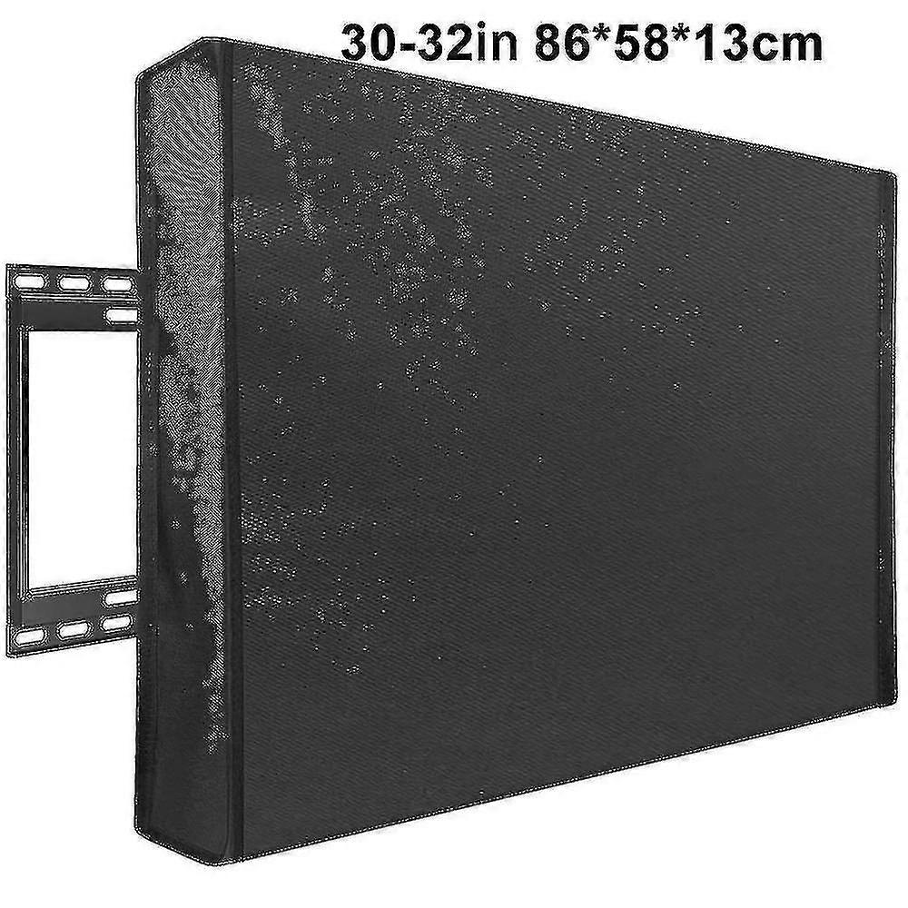 Capa de TV para30-32 polegadas, à prova de intempéries e à prova de poeira (preto)-yvan