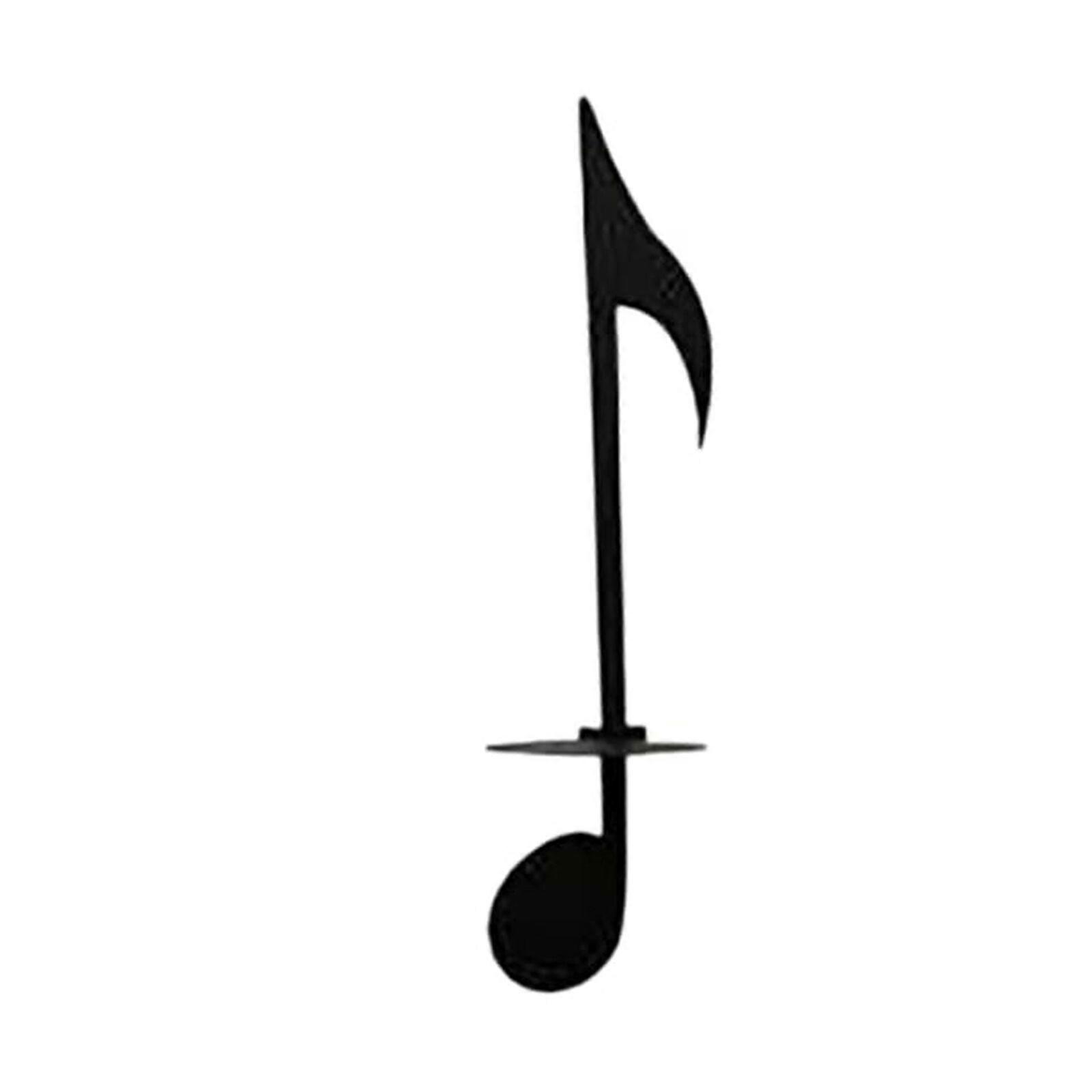 Wall Hanging Decor Note Left Button Black Music Note Wall Sconce Candle Holder,New