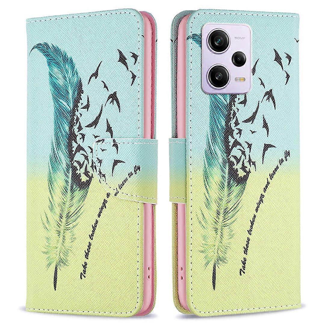 Pattern Printing PU Leather Flip Phone Case for Xiaomi Redmi Note 12 Pro 5G/Note 12 Pro Speed 5G/Poco X5 Pro 5G, Wallet Stand Anti-Drop Protective Cov