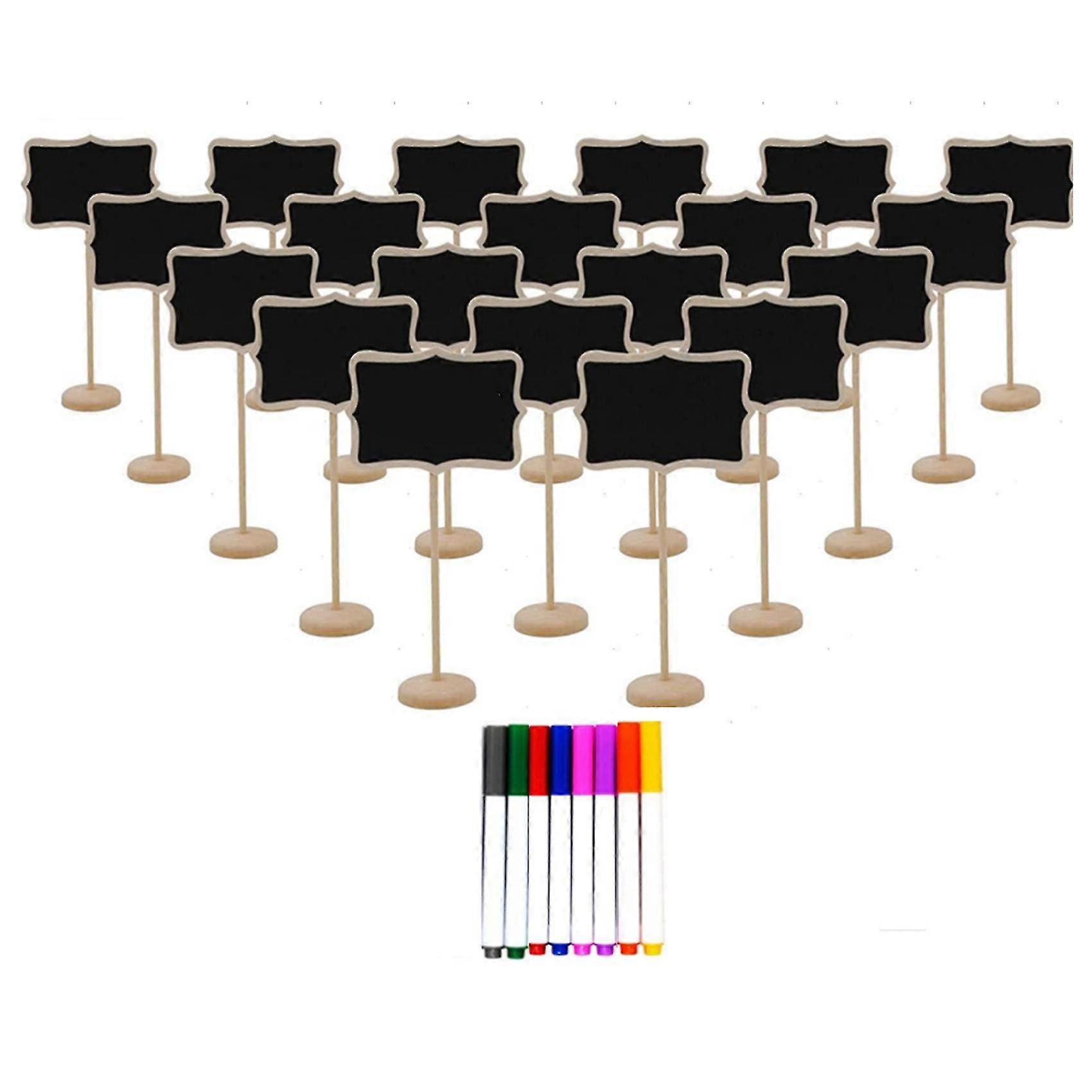 20pcs Mini Chalkboard Sign With Easel Stand ,food Labels For Party Buffet ,blackboard For Message Board Signs,weddings