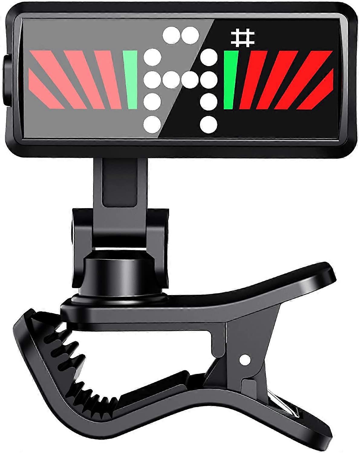 Guitar Tuner Micro Clip On Tuner LED Color Display Tuner for All Instruments for Chromatic Guitar Bass Ukulele Violin