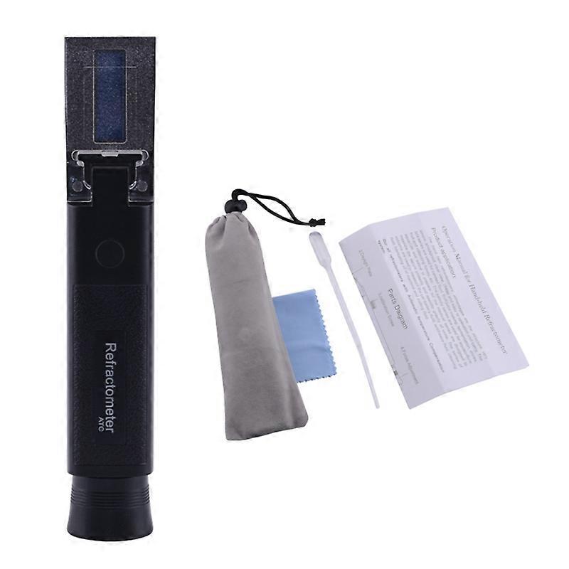 Alcohol Meter For Moonshine 0~80%V/V Refractometer Alcohol Tester ATC Handheld Vodka Whiskey Alcohol Percent Measuring Tools