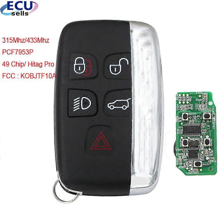 3 buttons Remote Key Fob 315MHz/433MHz for Range Rover Evoque Sport 2015-2018 For Land Rover LR2 LR4,KOBJTF10A side with words