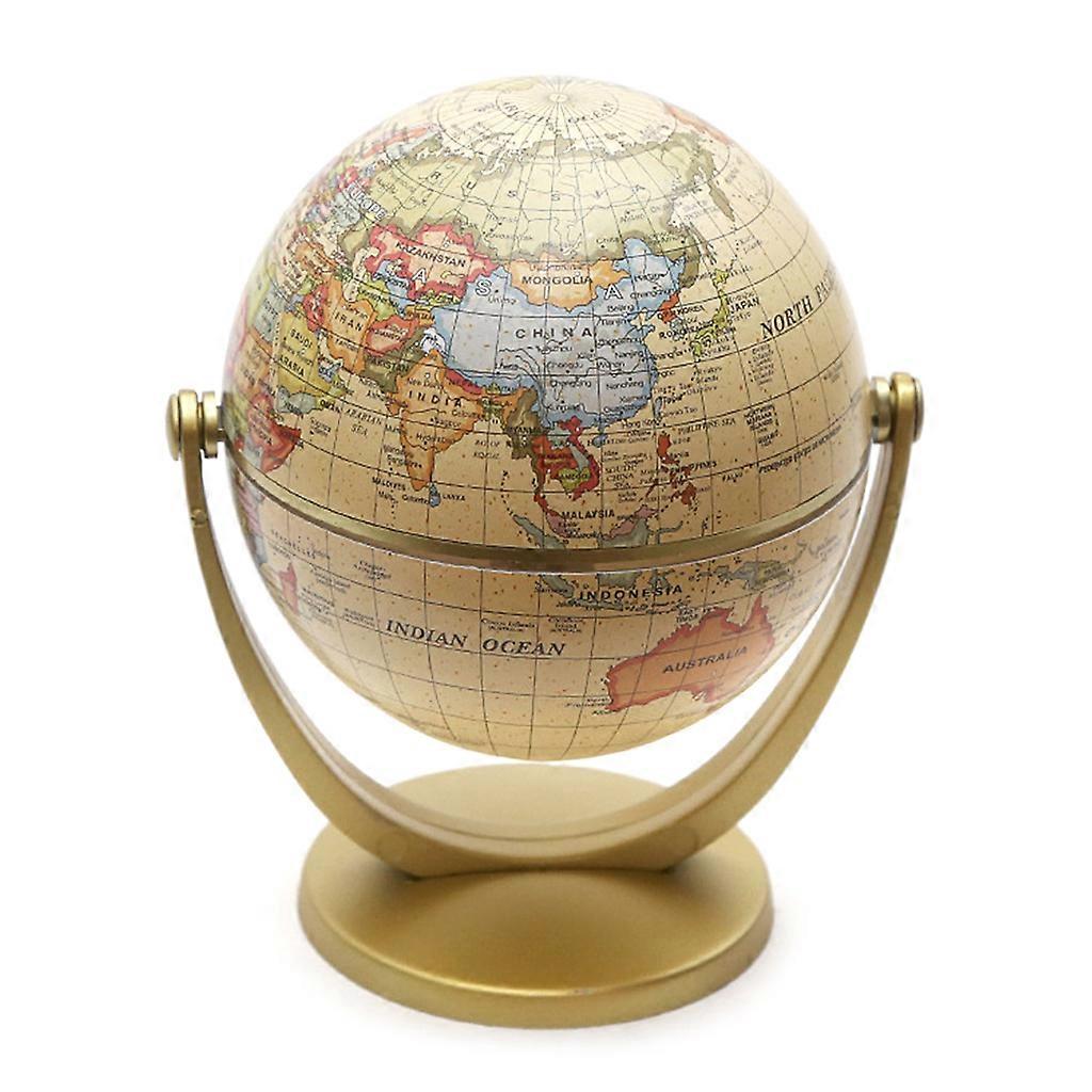 Vintage English Edition Globe World Map Decoration Earth Globes with Base Geogra