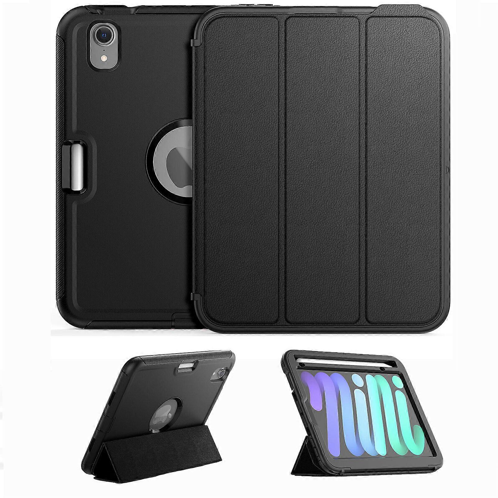Case for iPad Mini 6 8.3 Inch 2021 A2567/A2568/A2569, Shockproof Protective Cover with Pencil Holder Folding Stand Smart Magnetic Cover Auto Sleep/Wak