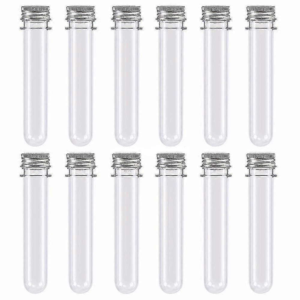 50 Pcs Plastic Test Tubes,45ml Clear Test Tube With Caps