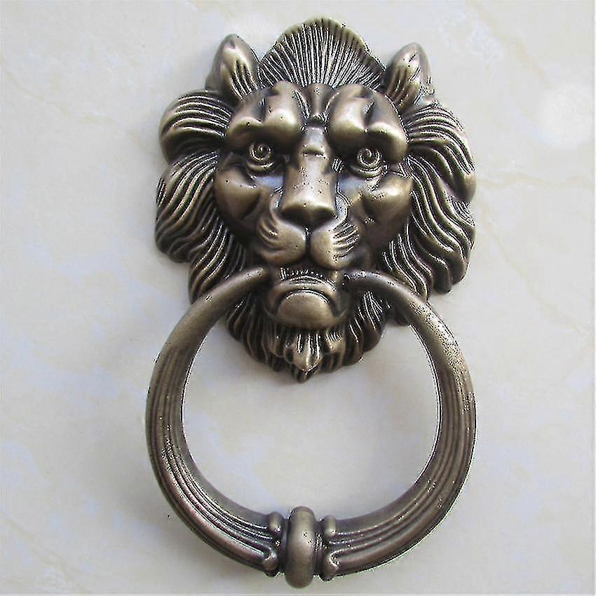 Door Knocker In The Shape Of A Lions Head, Bronze