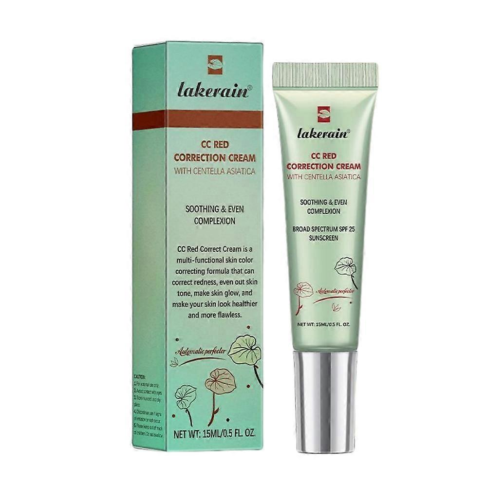 CC Red Correction Cream with Centella Asiatica, Cream Against Redness with Centella Asiatica, Even Skin Tone Concealer with Soothing Effect