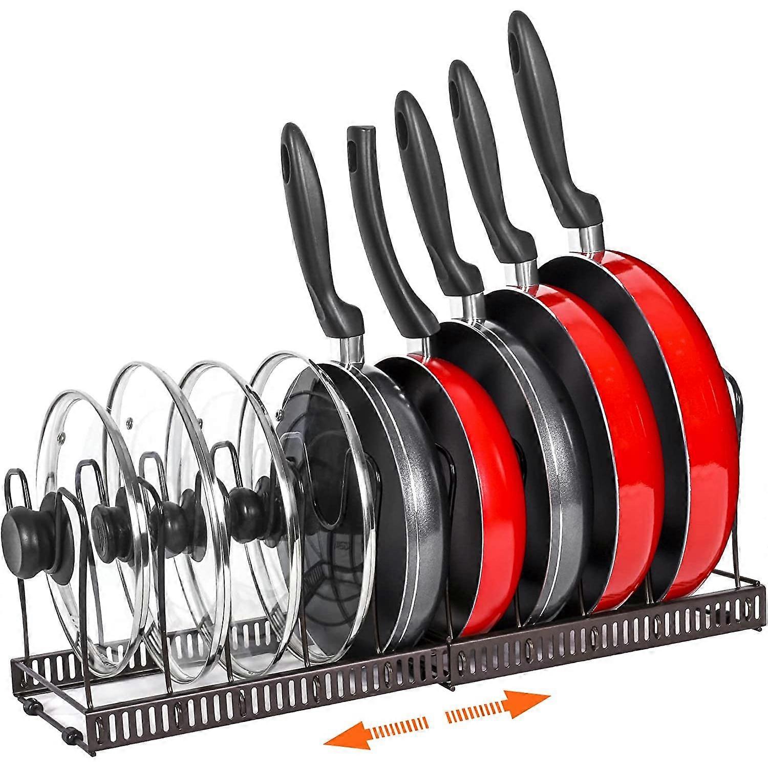 Pot Rack Organizer Expandable Pot and Pan Organizer