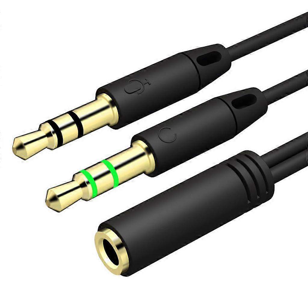 Headphone Splitter Plug Audio Cables Splitter Microphone Pivotant Connecteur Câble