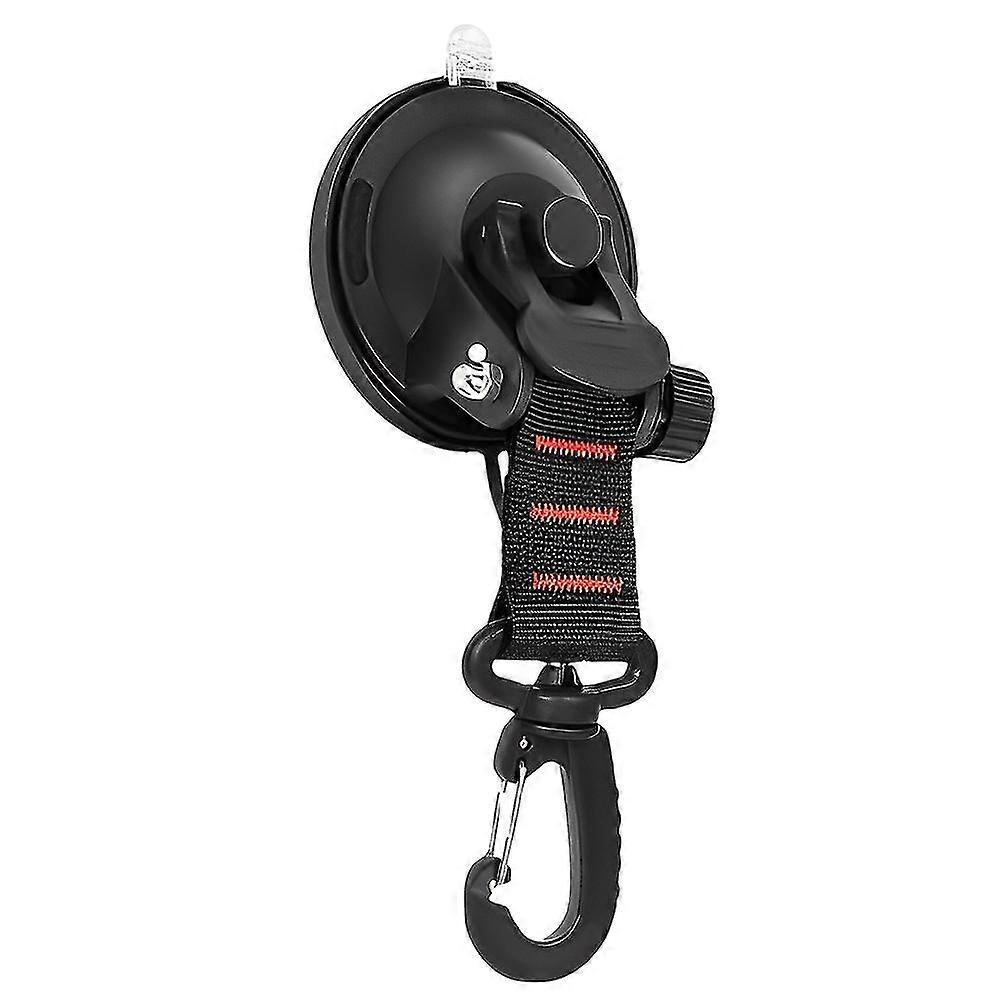 4pcs Heavy Duty Suction Cup Hook Swivel Hook Webbing Buckle With Hook Tw