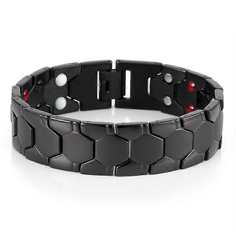 16Mm Gold Plated Stainless Steel Mens Magnetic Therapy Bracelets For Arthritis Pain Relief And Carpal Tunnel Bracelet For Men