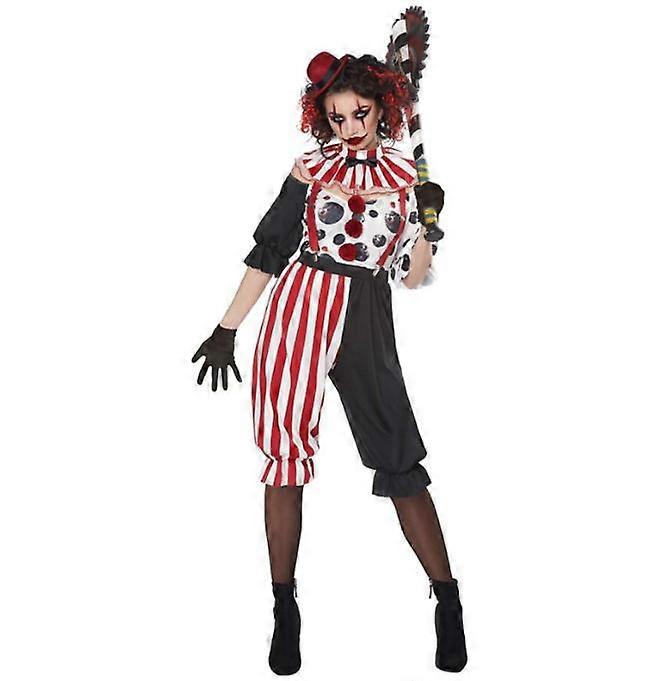 Halloween Evil Jester Clown Adults Costume