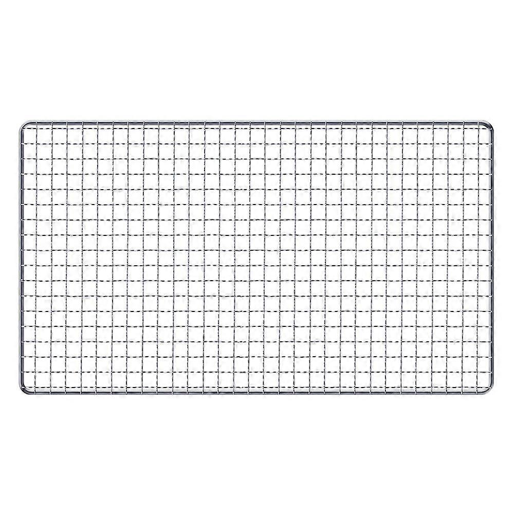 1pc rustfrit stål grill grillnet grillnet stativer praktisk gitternet
