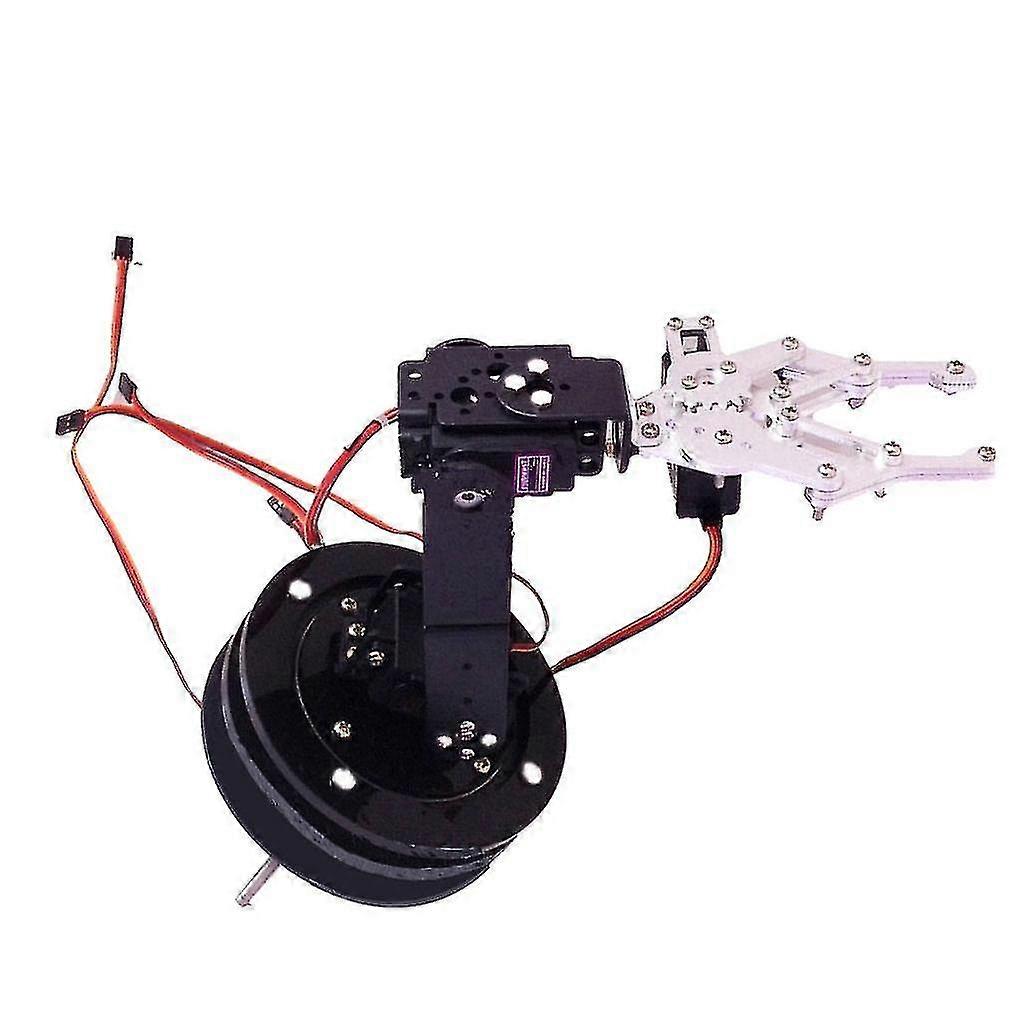 New Version 4 Dof Robot Arm Manipulator Hand W/rotating Base (acrylic+metal)