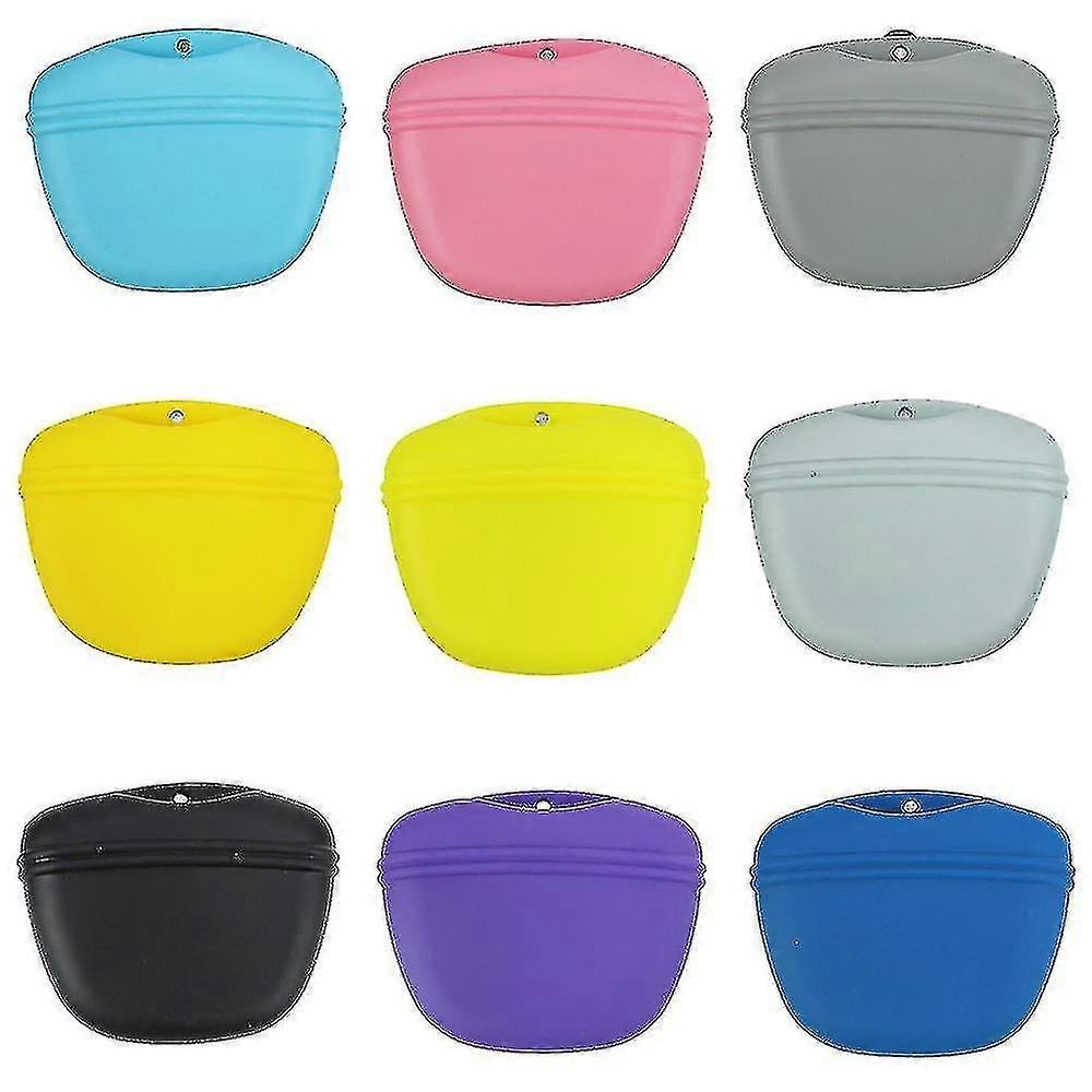 ペットポータブルドッグトレーニングウエストバッグ犬フィード収納ポーチ-colorskyブルー