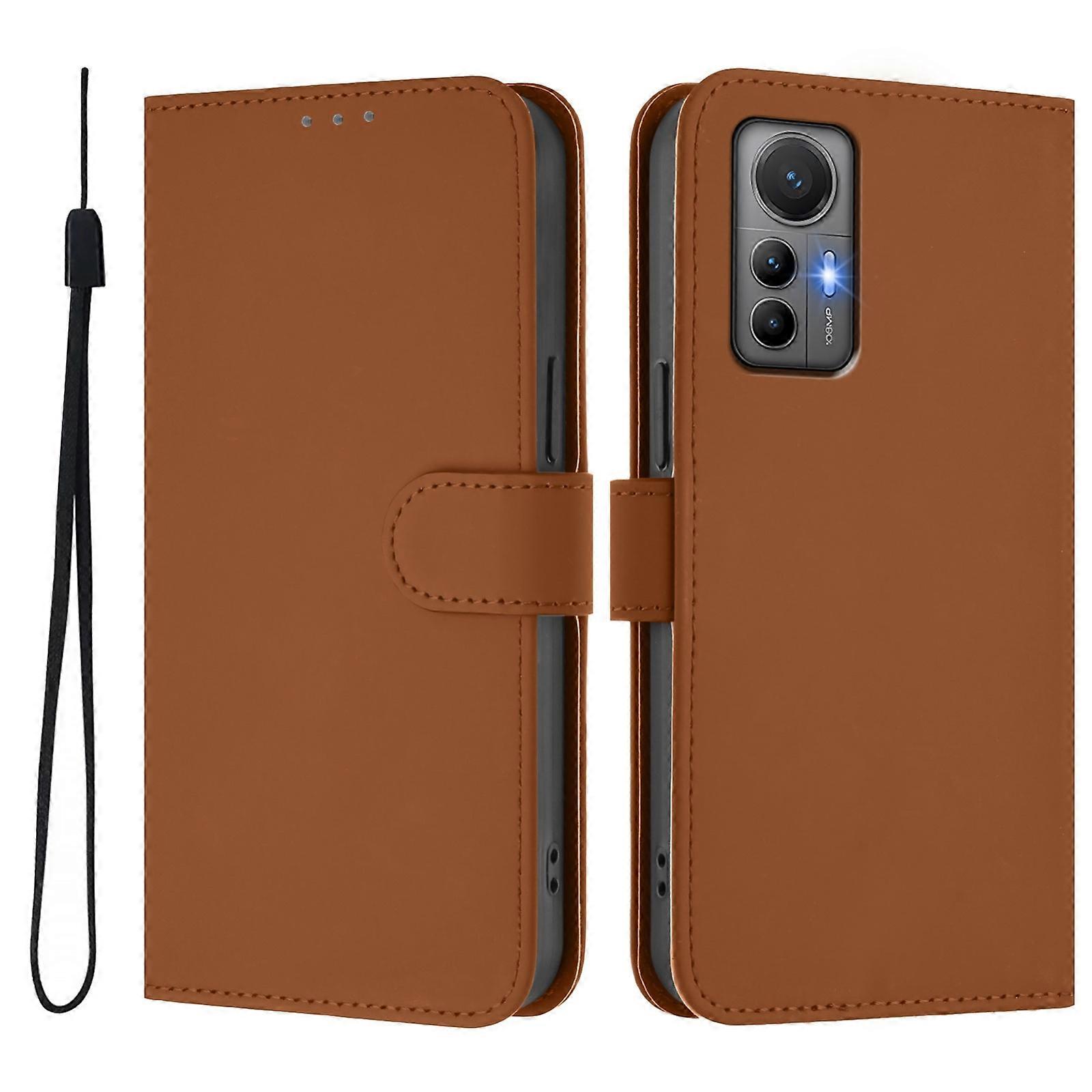 Solid Color PU Case For Xiaomi 12 Lite