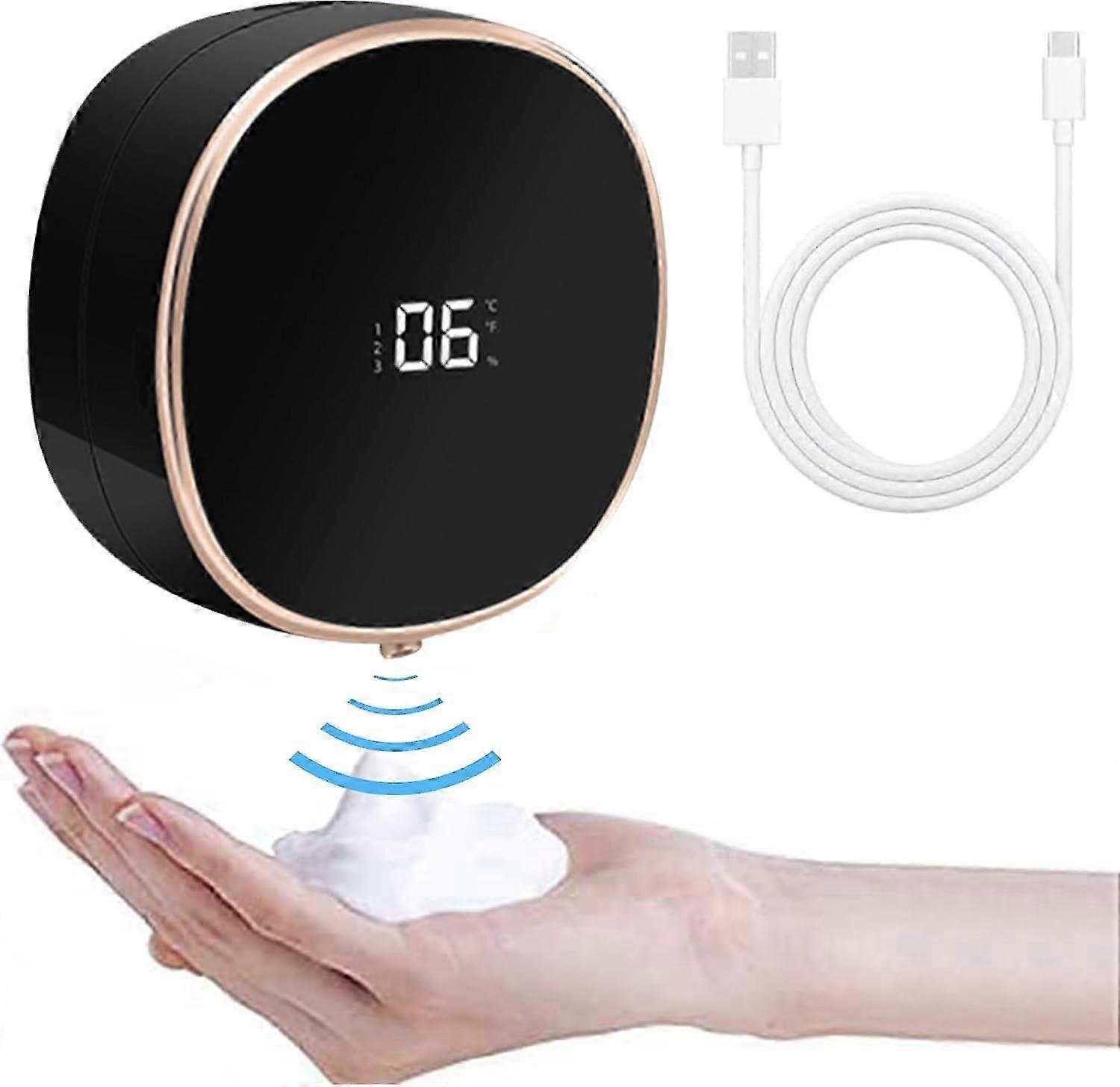 Automatic Foam Soap Dispenser, Touchless Foaming Soap Dispenser with Sensor,Wall Mounted Rechargeable Electric Soap Dispenser for Bathroom, Kitchen