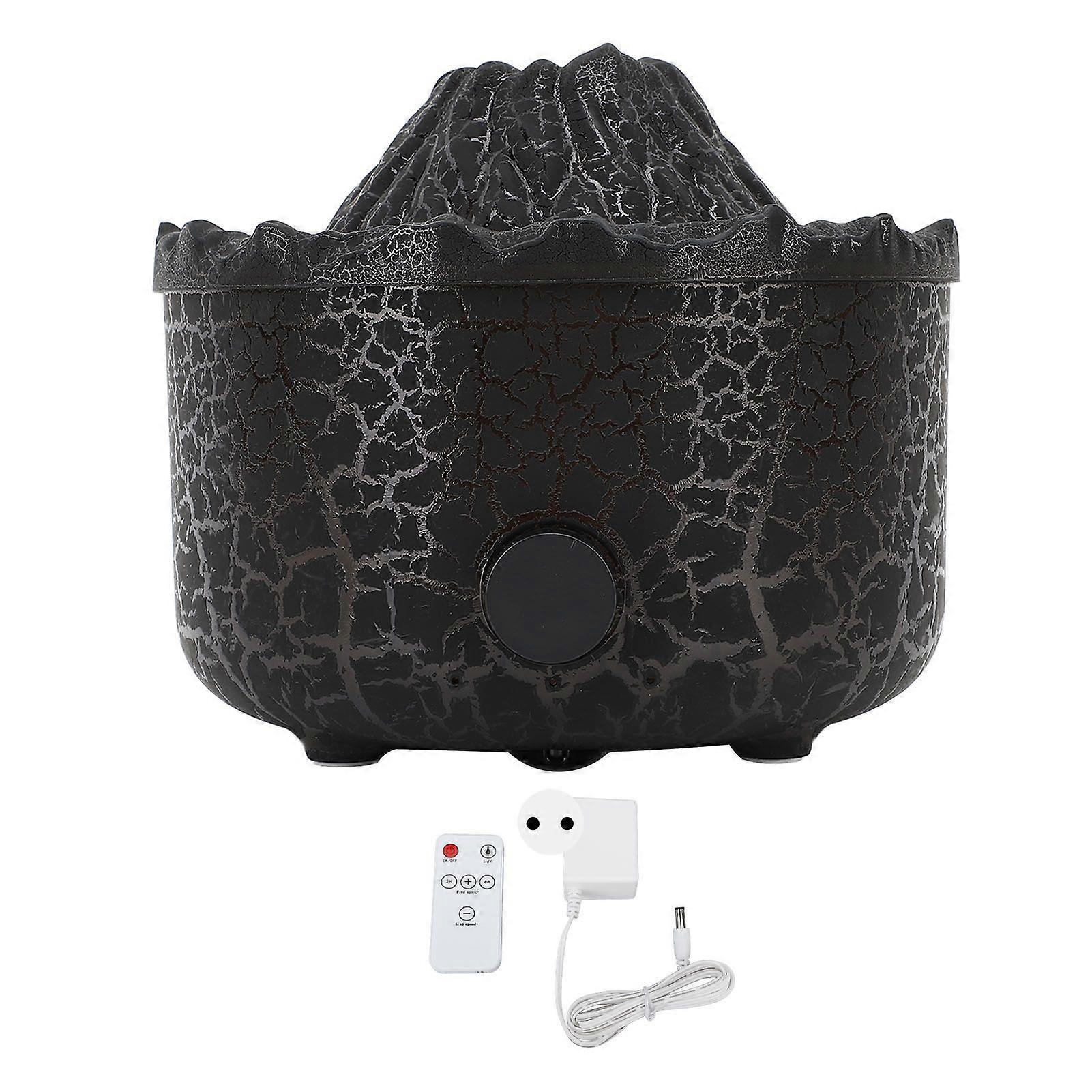 Humidifier Dual Colors Quiet Remote Control Flame Diffuser Essential Oil Diffuser Aromatherapy Machine 560ml 100240V EU Plug