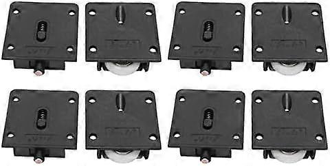 51x54毫米 4对家具脚轮，适用于橱柜衣柜柜子推拉门滑轮