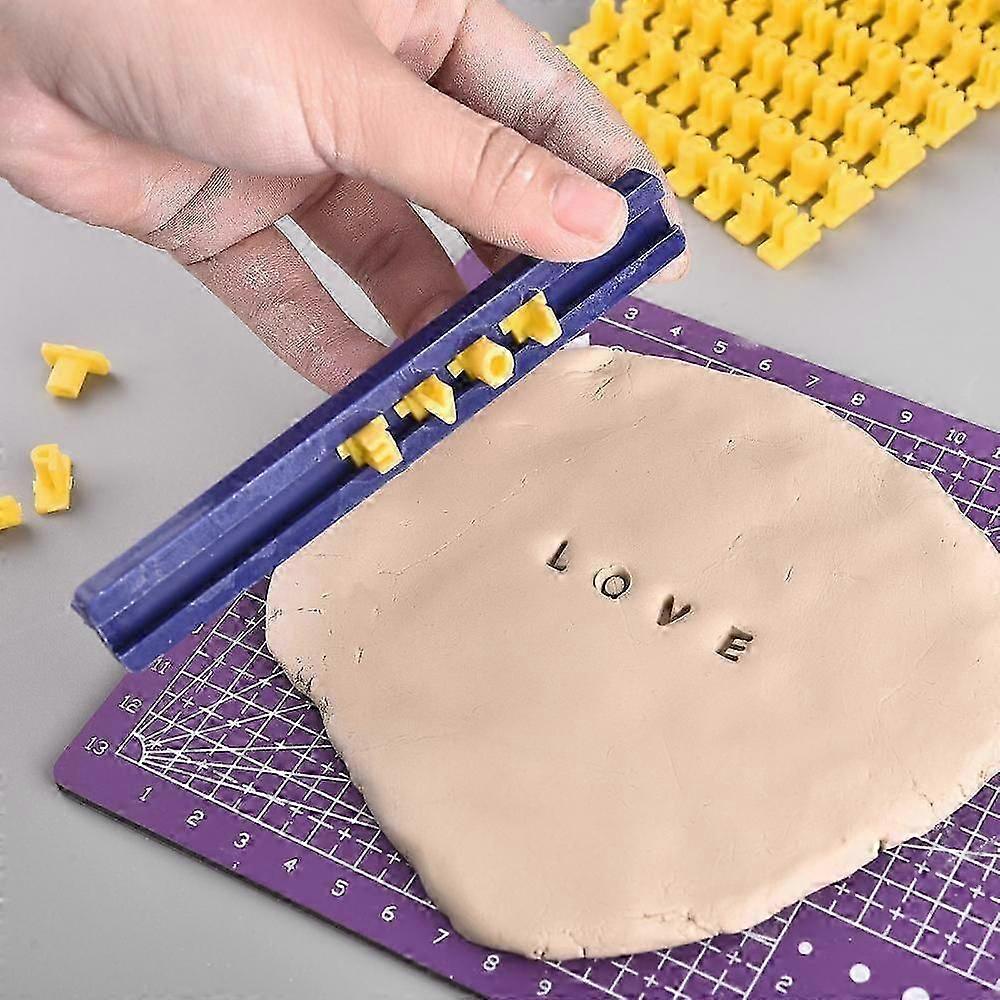 Abeceda číselné symboly Keramické umění Hlína Embosser Forma Impress Razítko Tisk Razítka Tisk jména Hrnčířské nástroje Dopis DIY nástroje