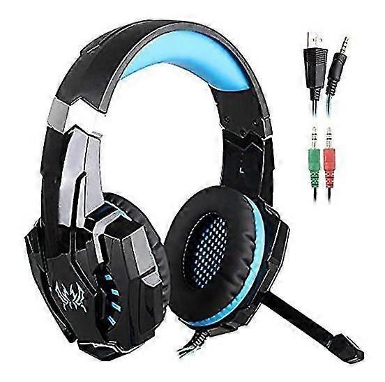 Game Headphone With Microphone And Led Light For Laptop Tablet Phones