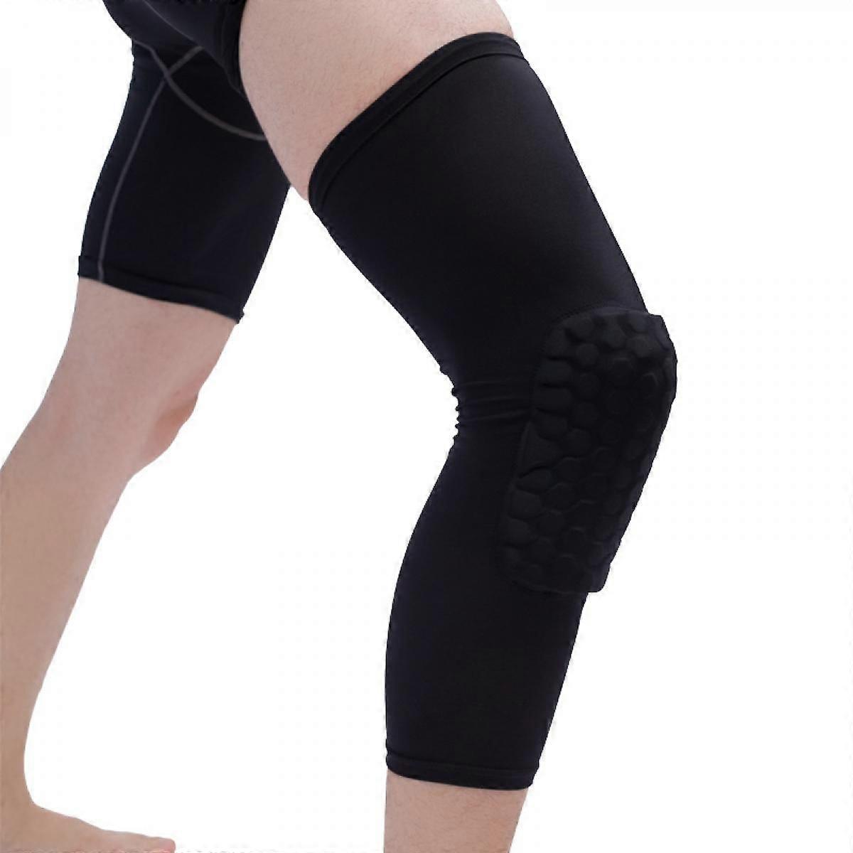 Knee Pads for Youth Adult, Basketball Knee Brace Support, Collision Avoidance Kneepad Compression -1Pair (Medium, Black)