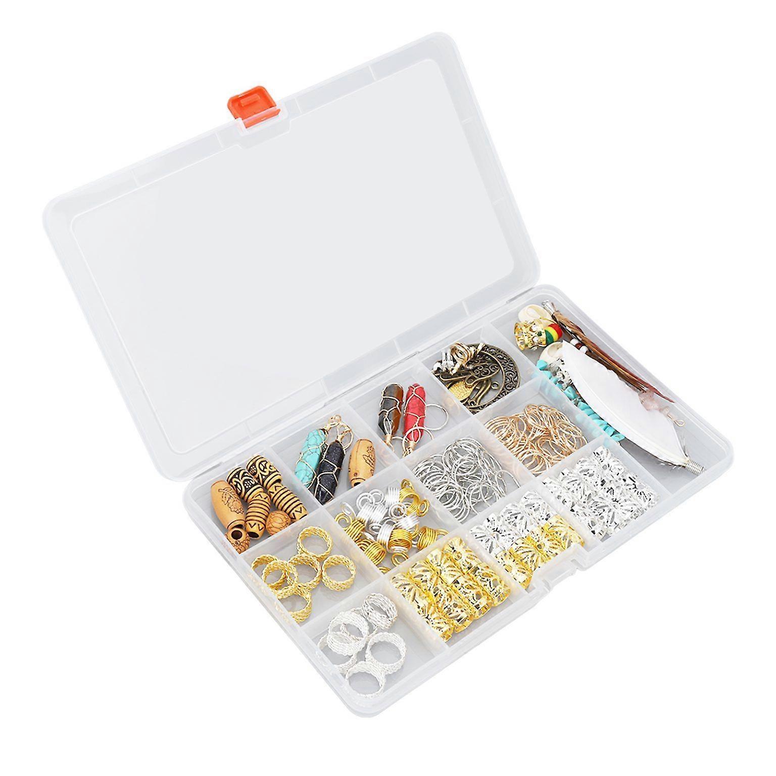 150pcs Dreadlocks Bead Rings Kit - Metal Hair Braid Accessories