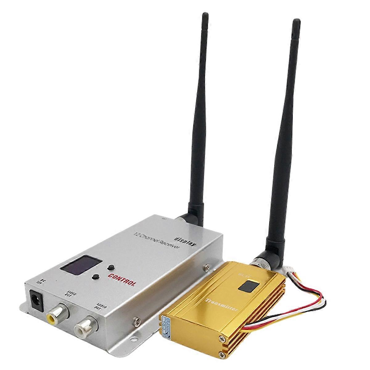 1.2G 1.5W Transmitter and Receiver for UAV, Aerial Photography, Model Aircraft, Wireless FPV Image Transmission