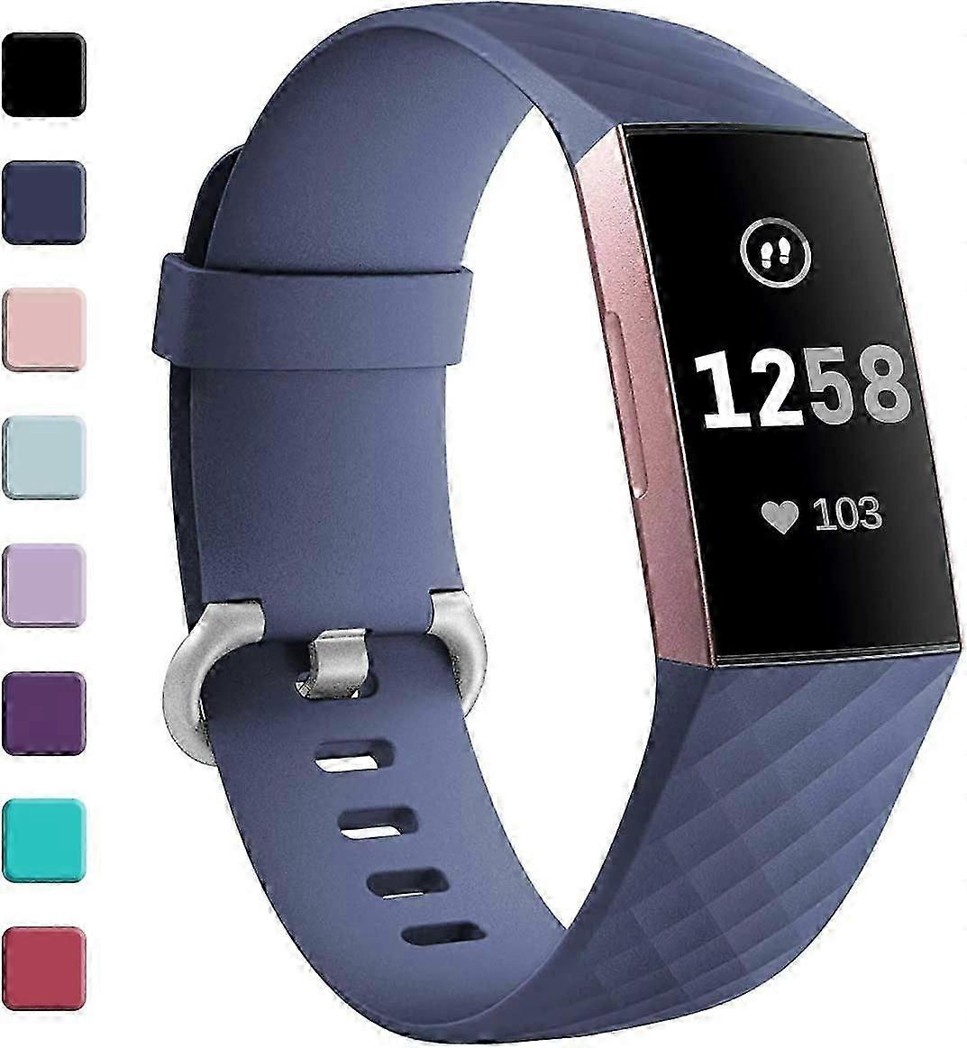 Strap Compatible for Fitbit Charge 3/Fitbit Charge 4, Adjustable Classic Replacement Wristband for Fitbit Charge 3/Fitbit Charge 4 Activity Tracker Wo