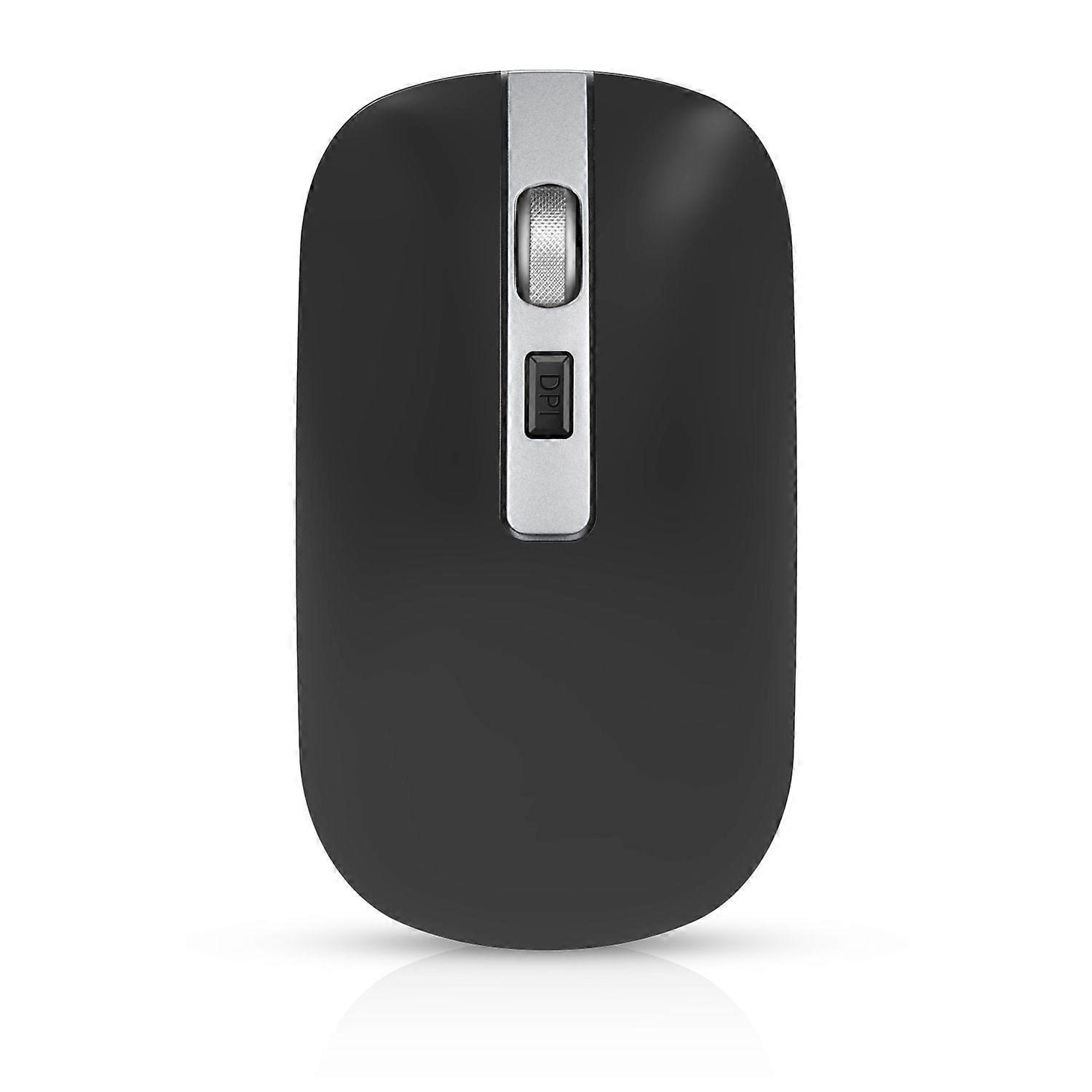 JUSCH Wireless Mouse Rechargeable, Silent and, Light Up Mouse with 2.4G USB Receiver, Sleep Mode, Cordless Travel Mouse for Laptop,xzwq322
