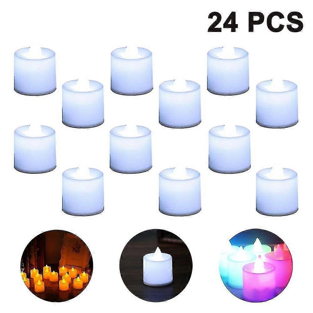 Batteridrivna LED-värmeljus, 24-pack