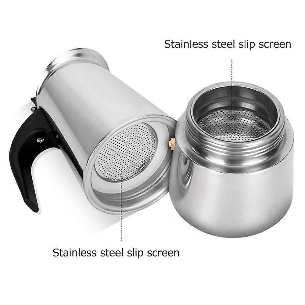 Coffeepot Stainless Steel Coffee Maker Portable Electric Mocha Latte Stove Espresso Filter Pot European Coffee Cup
