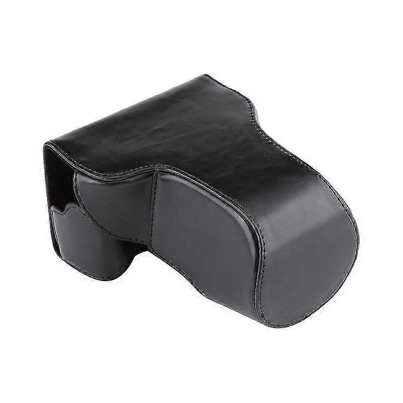Protective PU Leather Camera Case Bag Compatible For Canon EOS M3 (black)